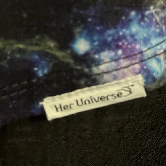 Star Wars tank top, her universe, size medium New black blue universe designe - Picture 10 of 10